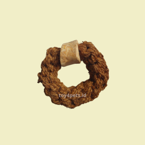RING COCO ROPE + COFFEE WOOD M