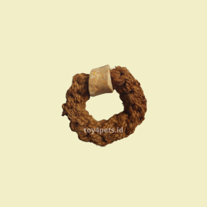 RING COCO ROPE + COFFEE WOOD S