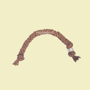 TWISTED COCO ROPE + COFFEE WOOD L